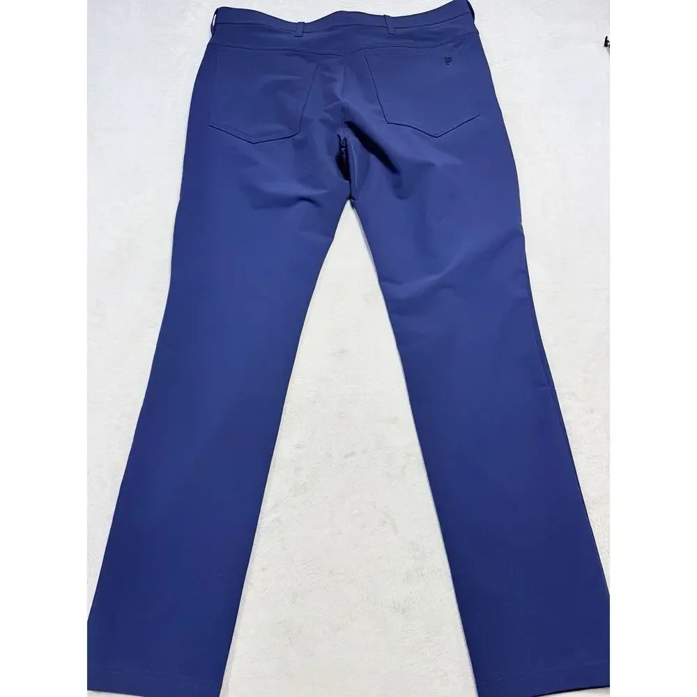 Public Rec Mens 36x34 Blue All Day Every Day ADED Stretch Pants Trousers Chino